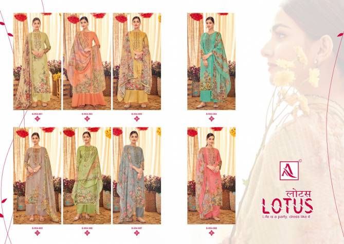 Alok Lotus New Designer Fancy Regular Wear Jam Cotton Dress Material Collection